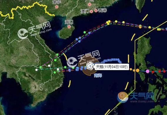 台风预报（台风预报实时路径）